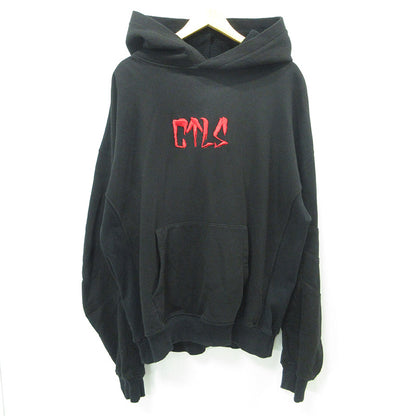 CVTVLIST | カタリスト USUAL HOODIE ユージュアルフーディー ロゴ刺繍長袖パーカー パーカー 2501100301 ブラック サイズ：XL【三重本店】