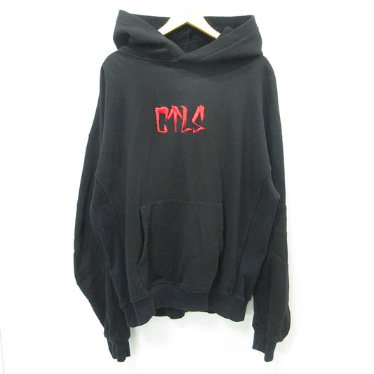CVTVLIST | カタリスト USUAL HOODIE ユージュアルフーディー ロゴ刺繍長袖パーカー パーカー 2501100301 ブラック サイズ：XL【三重本店】