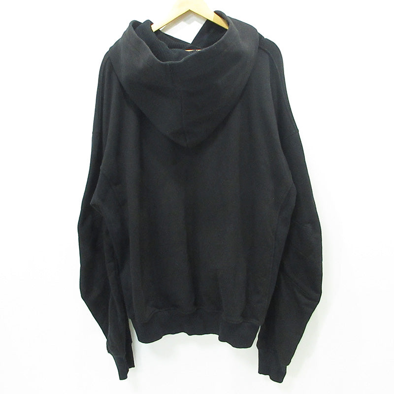 CVTVLIST | カタリスト USUAL HOODIE ユージュアルフーディー ロゴ刺繍長袖パーカー パーカー 2501100301 ブラック サイズ：XL【三重本店】