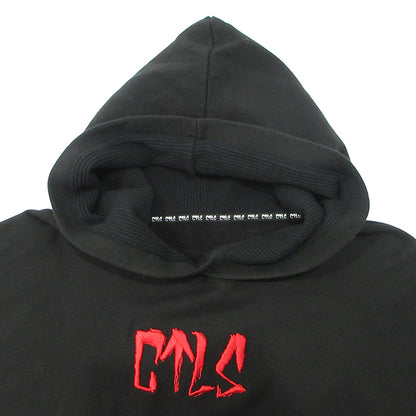 CVTVLIST | カタリスト USUAL HOODIE ユージュアルフーディー ロゴ刺繍長袖パーカー パーカー 2501100301 ブラック サイズ：XL【三重本店】