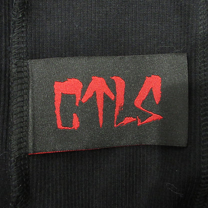 CVTVLIST | カタリスト USUAL HOODIE ユージュアルフーディー ロゴ刺繍長袖パーカー パーカー 2501100301 ブラック サイズ：XL【三重本店】