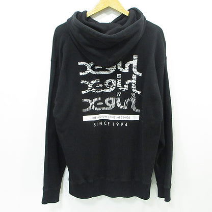 X-girl | エックスガール ロゴプリント長袖パーカー パーカー 105259012033 ブラック サイズ：M【三重本店】