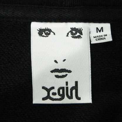 X-girl | エックスガール ロゴプリント長袖パーカー パーカー 105259012033 ブラック サイズ：M【三重本店】