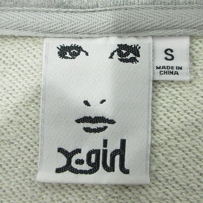 X-girl | エックスガール ロゴプリント長袖パーカー パーカー 105249012034 グレー サイズ：S【三重本店】