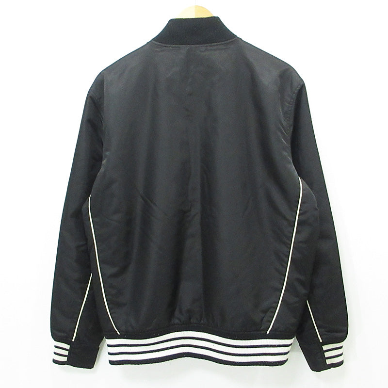 STUSSY | ステューシー OLD GOLD オールドゴールド ロゴワッペンスタジャン 中綿ナイロンジャケット スタジャン ブラック サイズ：M【三重本店】