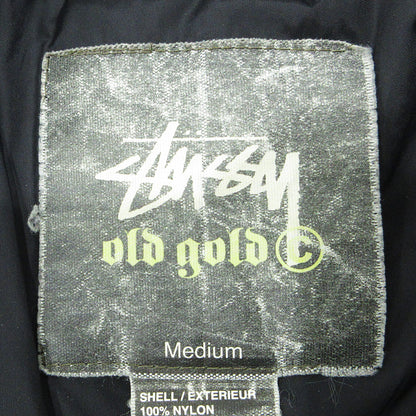 STUSSY | ステューシー OLD GOLD オールドゴールド ロゴワッペンスタジャン 中綿ナイロンジャケット スタジャン ブラック サイズ：M【三重本店】