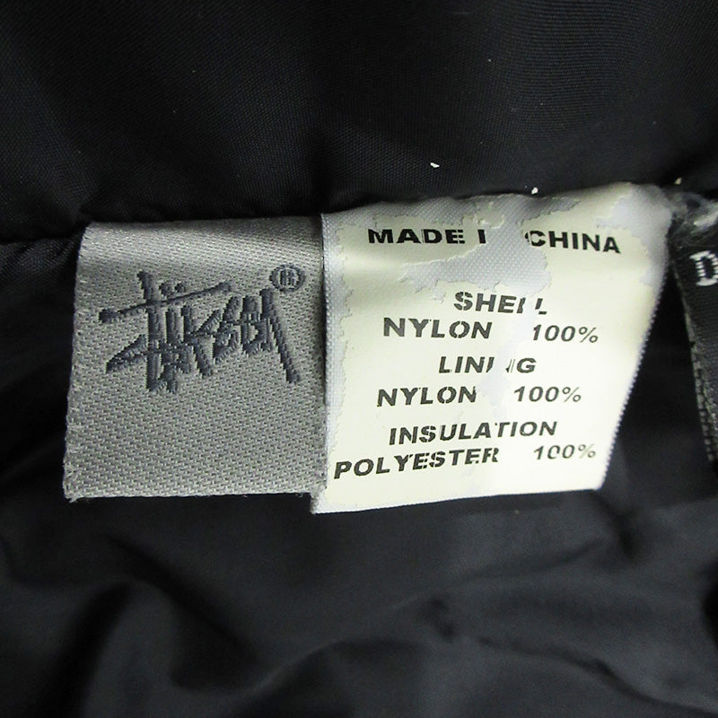 STUSSY | ステューシー OLD GOLD オールドゴールド ロゴワッペンスタジャン 中綿ナイロンジャケット スタジャン ブラック サイズ：M【三重本店】