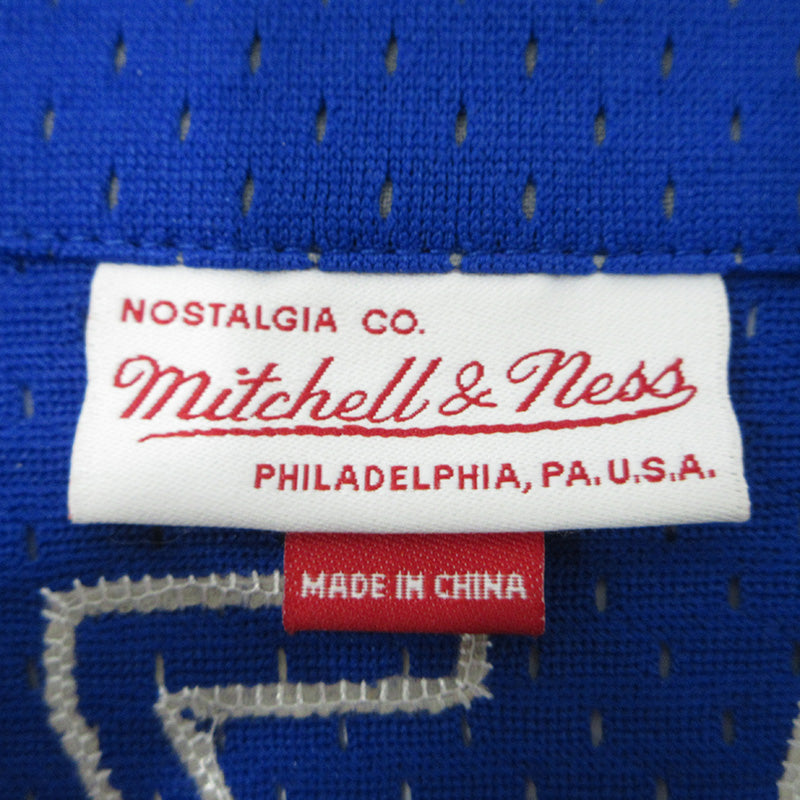 MITCHELL&NESS | ミッシェルアンドネスミッチェルアンドネス × DODGERS PIAZZA ドジャーズ ピアッツァ ベースボールシャツ ロゴメッシュ半袖シャツ ジャッキーロビンソン50周年 半袖シャツ ブルー サイズ：M【三重本店】