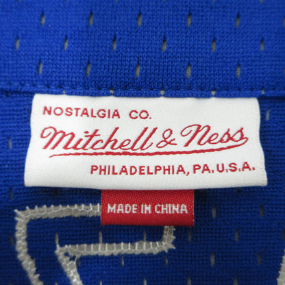 MITCHELL&NESS | ミッシェルアンドネスミッチェルアンドネス × DODGERS PIAZZA ドジャーズ ピアッツァ ベースボールシャツ ロゴメッシュ半袖シャツ ジャッキーロビンソン50周年 半袖シャツ ブルー サイズ：M【三重本店】