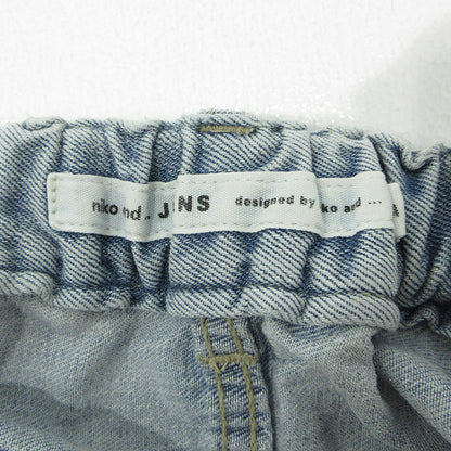 niko and... | ニコアンド リメイクバギーデニムパンツ USED加工ジップフライデニムパンツ ダメージ加工 デニムパンツ NKJ62501CT ライトブルー サイズ：M【三重本店】