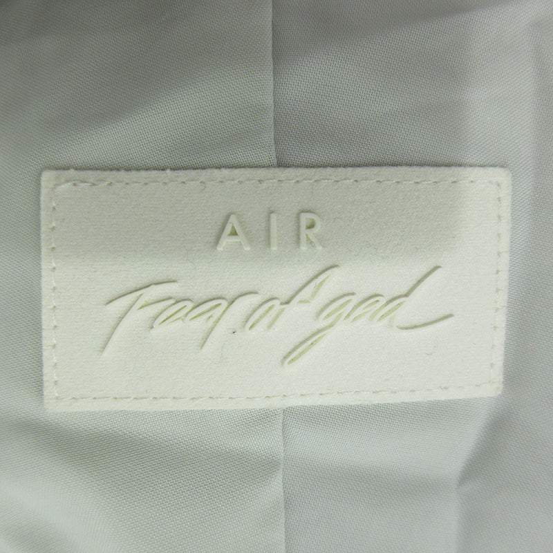 NIKE | ナイキ × FEAR OF GOD フィアオブゴッド ロゴ刺繍トラックジャケット ナイロンジャケット BV4419-043 ライトグレー ホワイト系 サイズ：M【三重本店】
