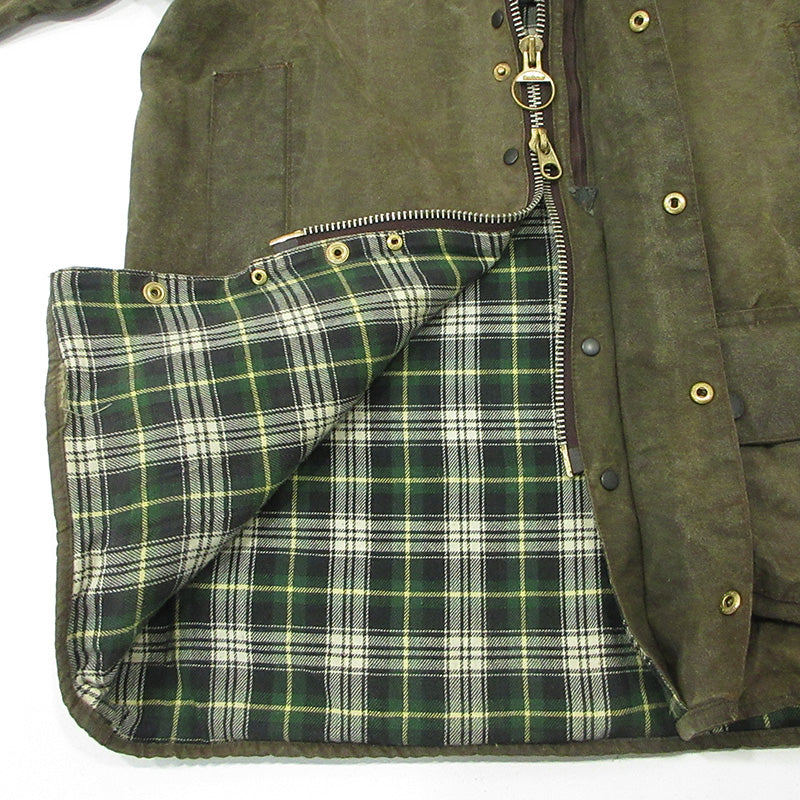 Barbour | バーブァー MOORLAND JACKET ムーアランドジャケット 3ワラント 93年 襟2WAYワックスドジャケット その他アウター A50 カーキグリーン サイズ：38【三重本店】