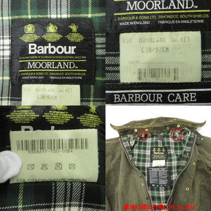 Barbour | バーブァー MOORLAND JACKET ムーアランドジャケット 3ワラント 93年 襟2WAYワックスドジャケット その他アウター A50 カーキグリーン サイズ：38【三重本店】