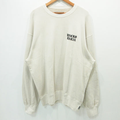 WACKOMARIA | ワコマリア ロゴ刺繍長袖スウェットシャツ スウェット ライトベージュ アイボリー サイズ：XL【三重本店】