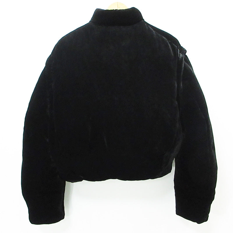 MASU | エムエーエスユー/マス VELVET PUFFER JACKET ベルベットパファージャケット 2WAYベロアダウンジャケット ダウンベスト ダウンジャケット MFFW-BL0623 ブラック サイズ：46【三重本店】