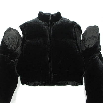 MASU | エムエーエスユー/マス VELVET PUFFER JACKET ベルベットパファージャケット 2WAYベロアダウンジャケット ダウンベスト ダウンジャケット MFFW-BL0623 ブラック サイズ：46【三重本店】