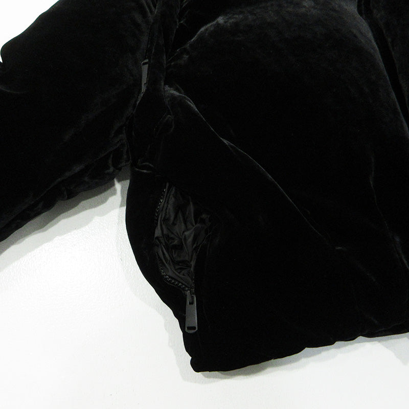 MASU | エムエーエスユー/マス VELVET PUFFER JACKET ベルベットパファージャケット 2WAYベロアダウンジャケット ダウンベスト ダウンジャケット MFFW-BL0623 ブラック サイズ：46【三重本店】