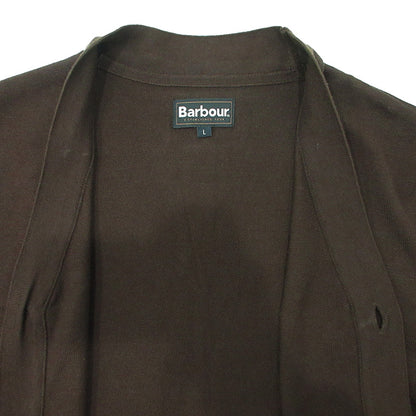 Barbour | バーブァー ロゴ刺繍コットンニットカーディガン カーディガン 251MKN1622 ブラウン サイズ：L【三重本店】