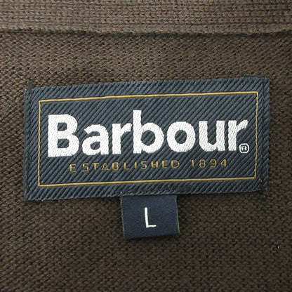 Barbour | バーブァー ロゴ刺繍コットンニットカーディガン カーディガン 251MKN1622 ブラウン サイズ：L【三重本店】