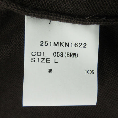 Barbour | バーブァー ロゴ刺繍コットンニットカーディガン カーディガン 251MKN1622 ブラウン サイズ：L【三重本店】