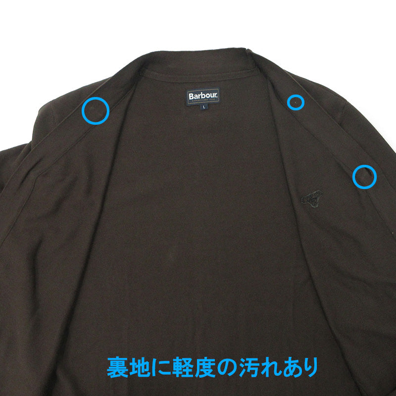 Barbour | バーブァー ロゴ刺繍コットンニットカーディガン カーディガン 251MKN1622 ブラウン サイズ：L【三重本店】