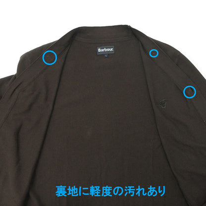 Barbour | バーブァー ロゴ刺繍コットンニットカーディガン カーディガン 251MKN1622 ブラウン サイズ：L【三重本店】