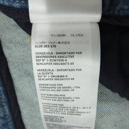 Salvatore Ferragamo | サルヴァトーレフェラガモ USED加工ジップフライデニムパンツ デニムパンツ 0764529 ブルー サイズ：52【三重本店】