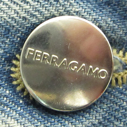 Salvatore Ferragamo | サルヴァトーレフェラガモ USED加工ジップフライデニムパンツ デニムパンツ 0764529 ブルー サイズ：52【三重本店】