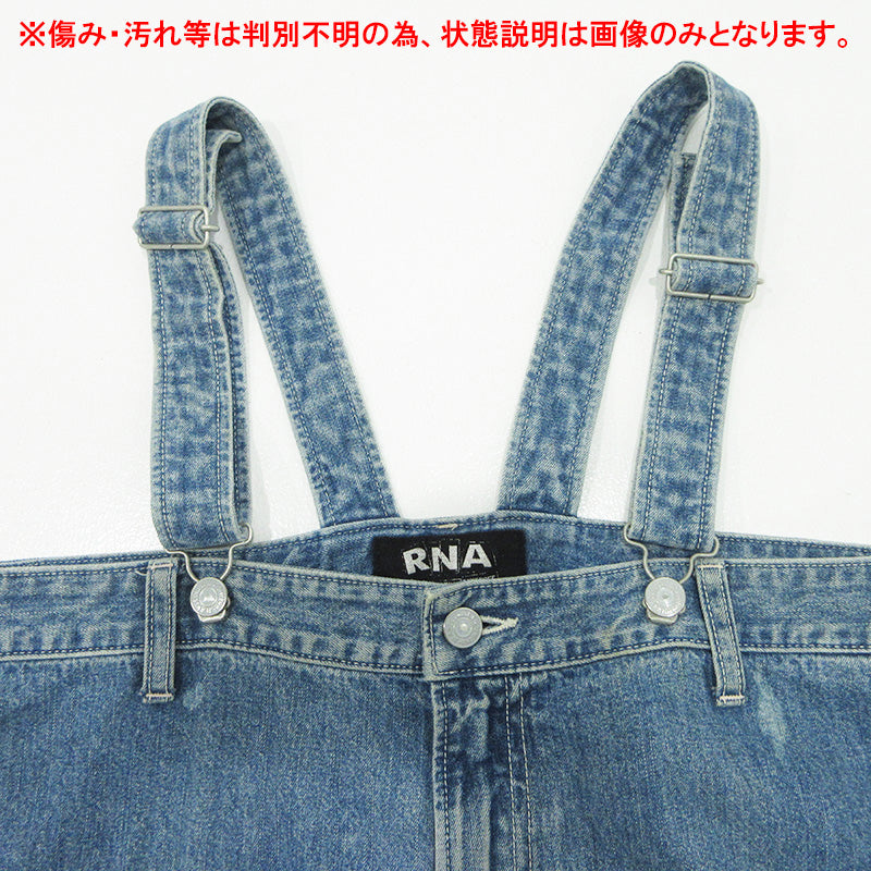 RNA | アールエヌエー USED加工オーバーオール ダメージ加工 オーバーオール 0-0614SQ47109 ブルー サイズ：M【三重本店】