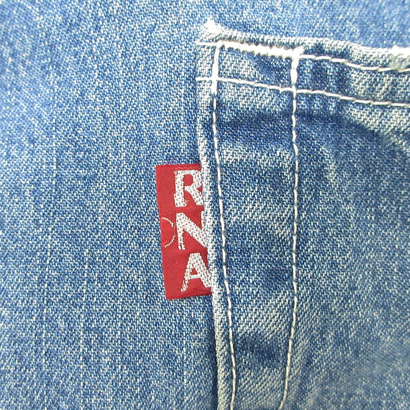 RNA | アールエヌエー USED加工オーバーオール ダメージ加工 オーバーオール 0-0614SQ47109 ブルー サイズ：M【三重本店】