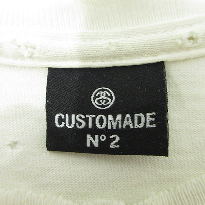 STUSSY | ステューシー CUSTOMADE No.2 カスタメイド U.S.A製 00's ロゴプリント半袖Tシャツ 半袖Ｔシャツ ホワイト サイズ：不明【三重本店】