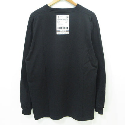 VETEMENTS | ヴェトモンベトモン Barcode Patch Logo Print L/S Tee バーコードパッチロゴプリントL/STシャツ 20SS ロゴプリント長袖Tシャツ 長袖Ｔシャツ SS20TR190 ブラック サイズ：XL【三重本店】