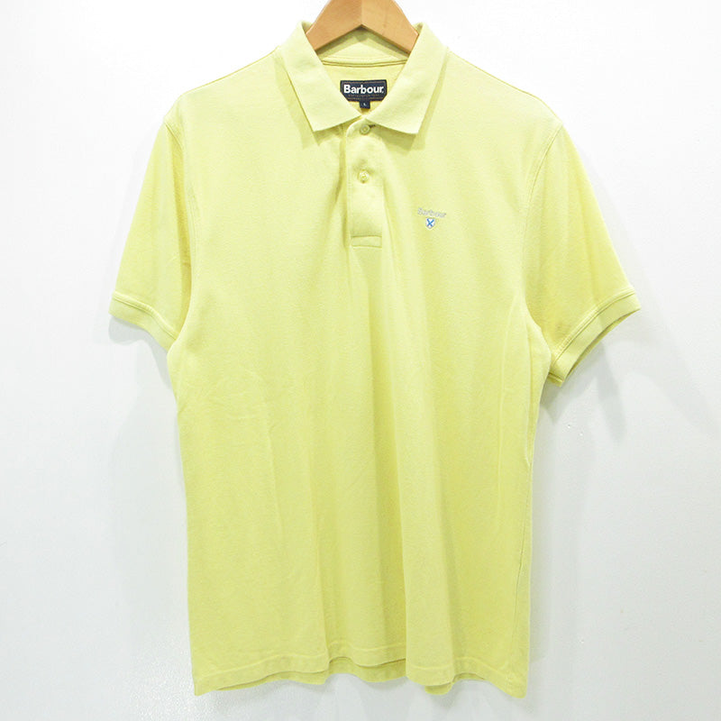 Barbour | バーブァー ロゴ刺繍半袖ポロシャツ ポロシャツ 241MML0358 イエロー サイズ：L【三重本店】