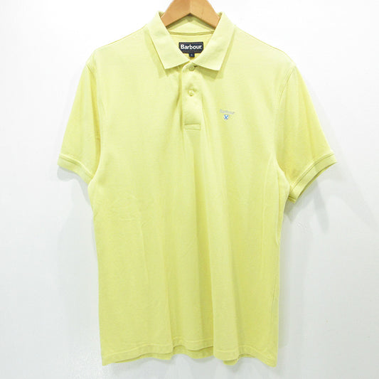 Barbour | バーブァー ロゴ刺繍半袖ポロシャツ ポロシャツ 241MML0358 イエロー サイズ：L【三重本店】