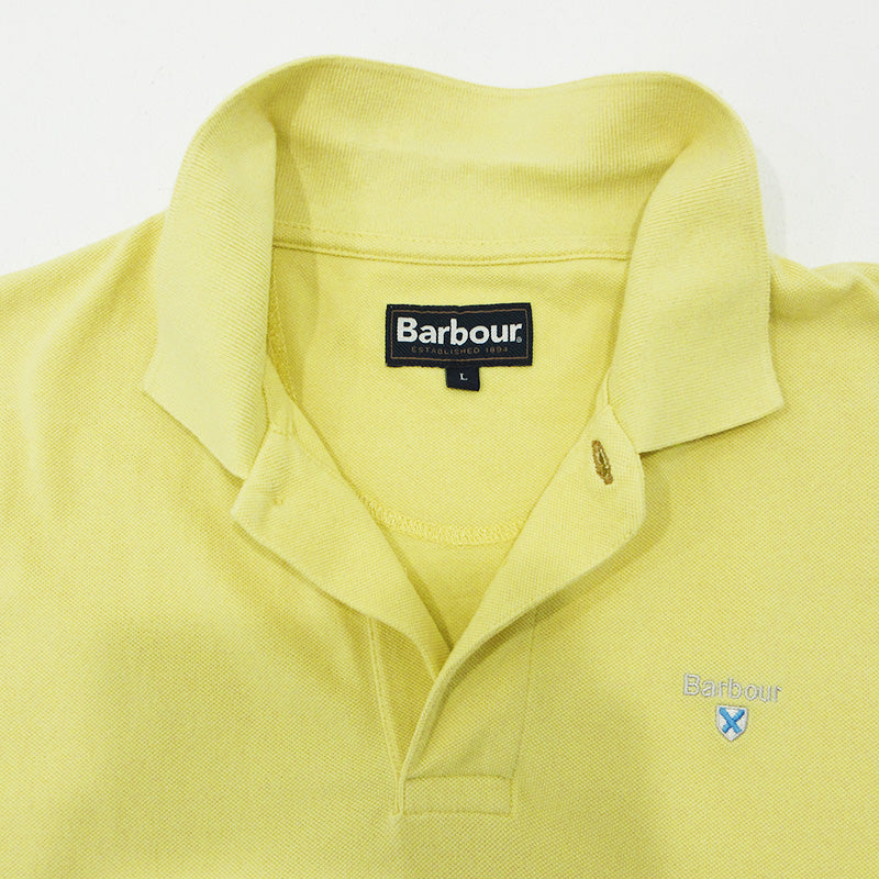 Barbour | バーブァー ロゴ刺繍半袖ポロシャツ ポロシャツ 241MML0358 イエロー サイズ：L【三重本店】