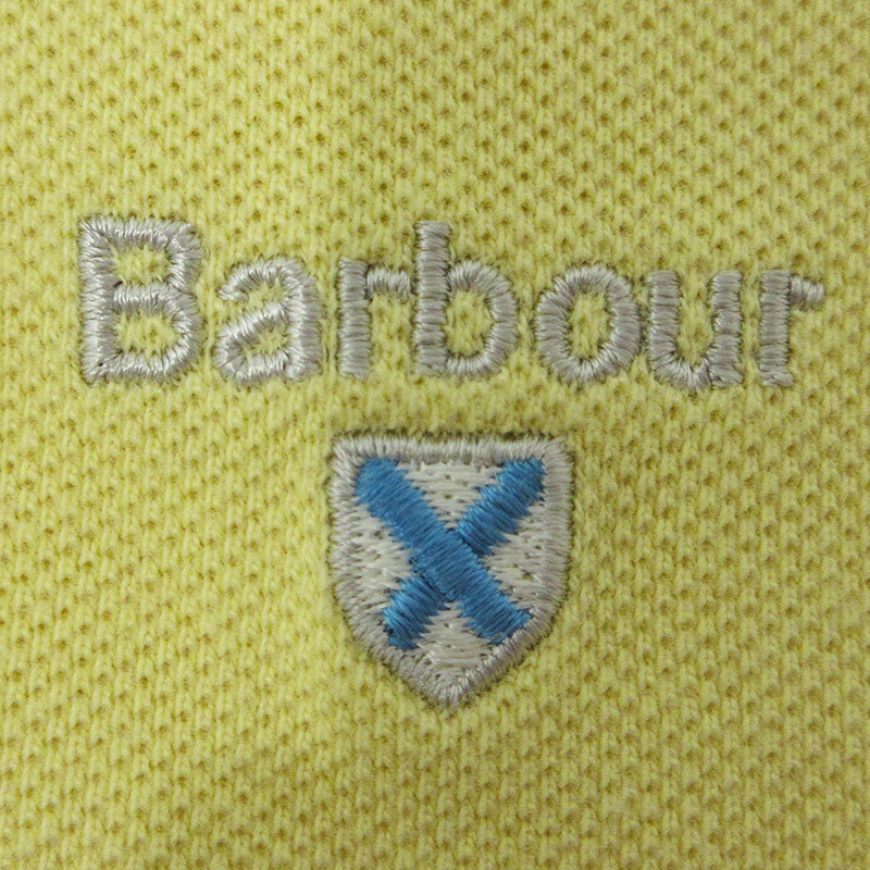 Barbour | バーブァー ロゴ刺繍半袖ポロシャツ ポロシャツ 241MML0358 イエロー サイズ：L【三重本店】