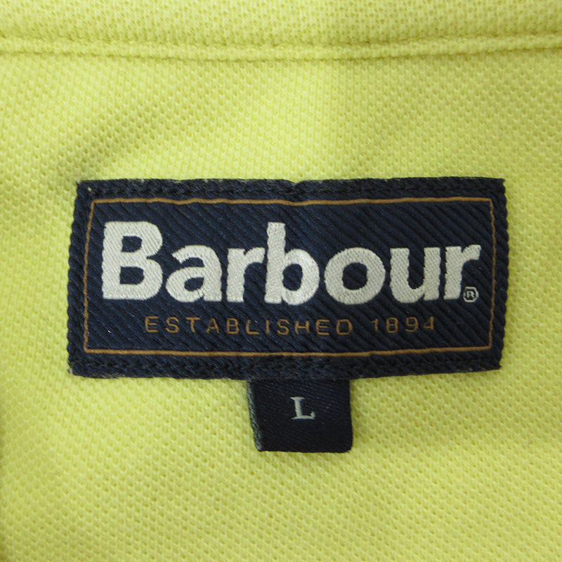 Barbour | バーブァー ロゴ刺繍半袖ポロシャツ ポロシャツ 241MML0358 イエロー サイズ：L【三重本店】