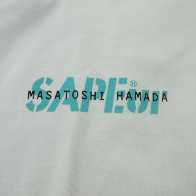 SAPEur | サプール MASATOSHI HAMADA Mintblue S/S Tee 半袖Ｔシャツ A0023-007 ホワイト サイズ：XL【三重本店】