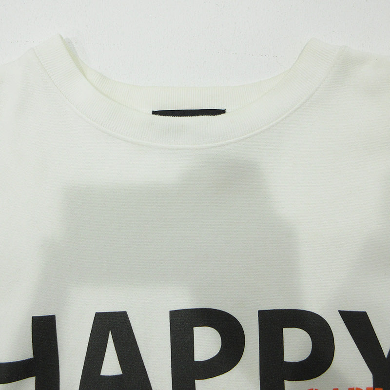 SAPEur | サプール Everyday Happyスウェット ロゴプリント裏起毛長袖スウェットシャツ スウェット ホワイト サイズ：XXL【三重本店】