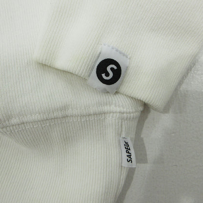SAPEur | サプール Everyday Happyスウェット ロゴプリント裏起毛長袖スウェットシャツ スウェット ホワイト サイズ：XXL【三重本店】
