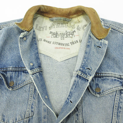 Levi's | リーバイス レザー襟デニムジャケット 90's Gジャン デニム 75520 ブルー サイズ：L【三重本店】