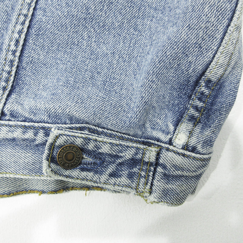 Levi's | リーバイス レザー襟デニムジャケット 90's Gジャン デニム 75520 ブルー サイズ：L【三重本店】
