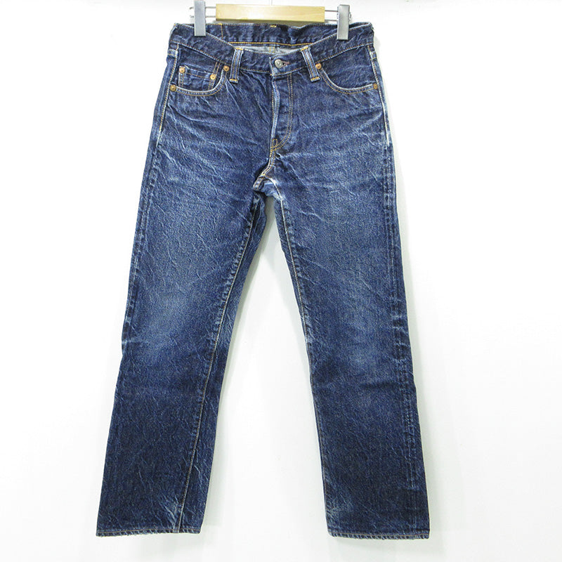 The REAL McCOY'S | ザリアルマッコイズ USED加工ボタンフライデニムパンツ ダメージ加工 デニムパンツ LOT 001 ブルー インディゴ サイズ：29【三重本店】