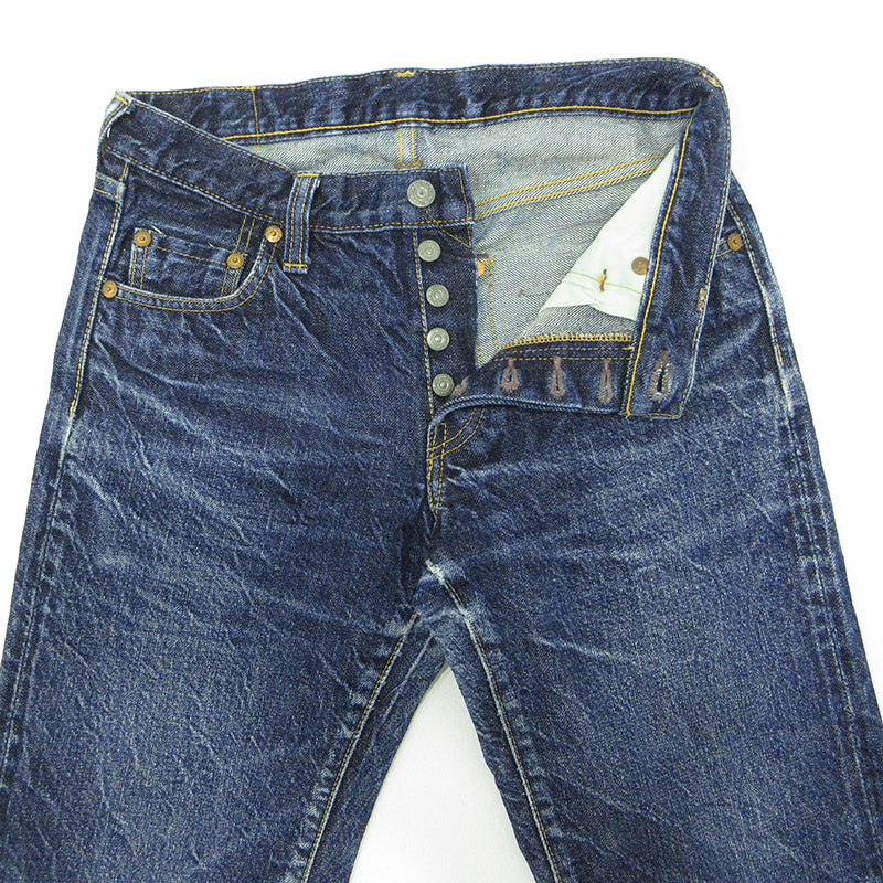 The REAL McCOY'S | ザリアルマッコイズ USED加工ボタンフライデニムパンツ ダメージ加工 デニムパンツ LOT 001 ブルー インディゴ サイズ：29【三重本店】