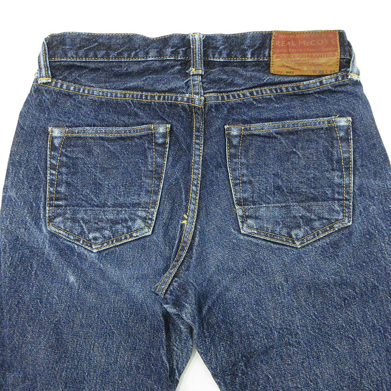 The REAL McCOY'S | ザリアルマッコイズ USED加工ボタンフライデニムパンツ ダメージ加工 デニムパンツ LOT 001 ブルー インディゴ サイズ：29【三重本店】