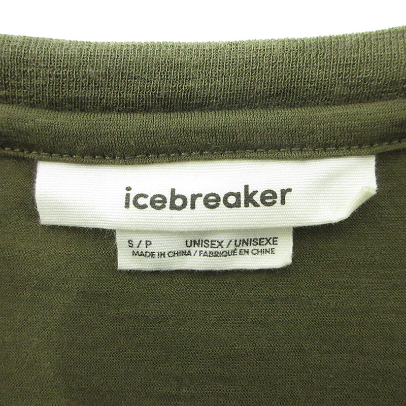 icebreaker | アイスブレーカー 胸ポケット付きウール長袖Tシャツ 長袖Ｔシャツ IT62371 カーキグリーン サイズ：S【三重本店】