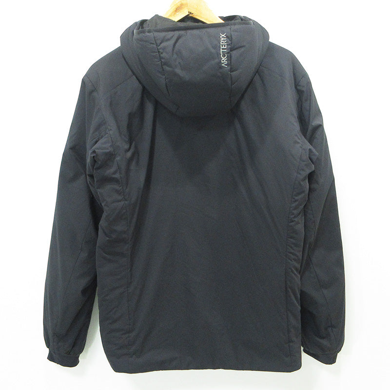 ARC'TERYX | アークテリクス ATOM SV HOODY M アトムSVフーディー ロゴ刺繍中綿ナイロンジャケット 中綿ジャケット X000009902 ブラック サイズ：XS【三重本店】