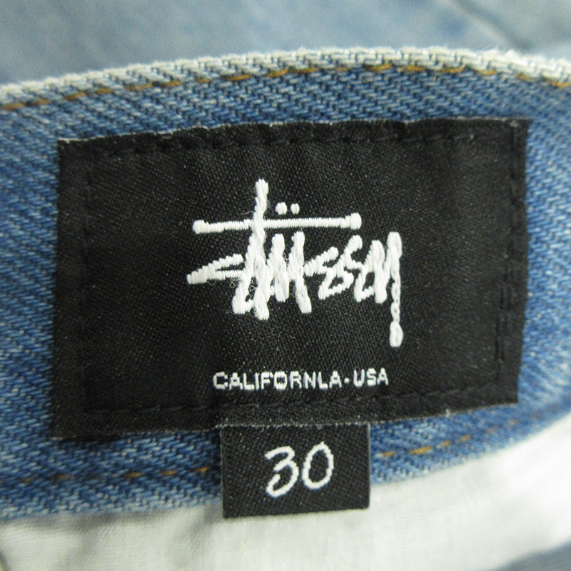 STUSSY | ステューシー ジップフライショートデニムパンツ ショートパンツ ブルー インディゴ サイズ：30【三重本店】