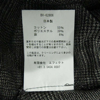 bukht | ブフト 総柄コットンリネンスラックス チェック柄パンツ その他ボトムス BV-62806 グレー サイズ：M【三重本店】
