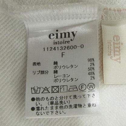 eimy istoire | エイミーイストワール ロゴスウェットミニワンピース 長袖 ワンピース 1124132600-0 ホワイト サイズ：FreeSize【三重本店】